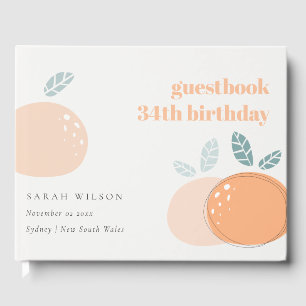 Livre D'or Fruité Orange Abstraite Gras N'Importe Quel Âge An