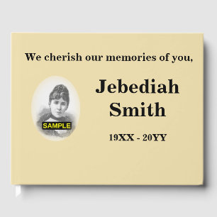 Livre D'or Funérailles de base et subduite / Memorial Guest B