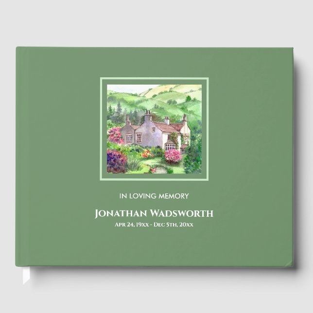 Livre D'or Funérailles Rydal Mount William Wordsworth Accueil (Recto)