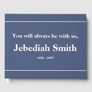 Livre d'or funéraire de base et personnalisée