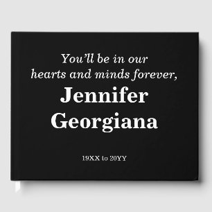 Livre d'or funéraire/mémorial de base et respectab