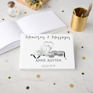 Livre D'or Funeral Guest Book - Editable 