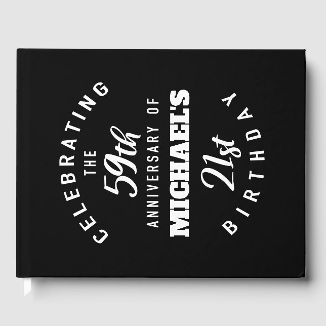 Livre D'or Funny 80e anniversaire Personnalisé (Recto)