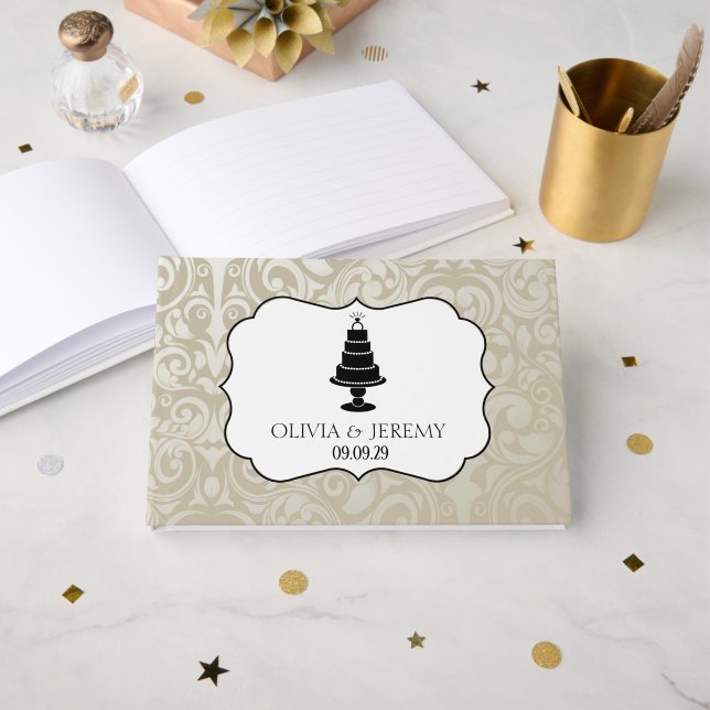 Livre D'or Gâteau mariage (Recto ouvert)