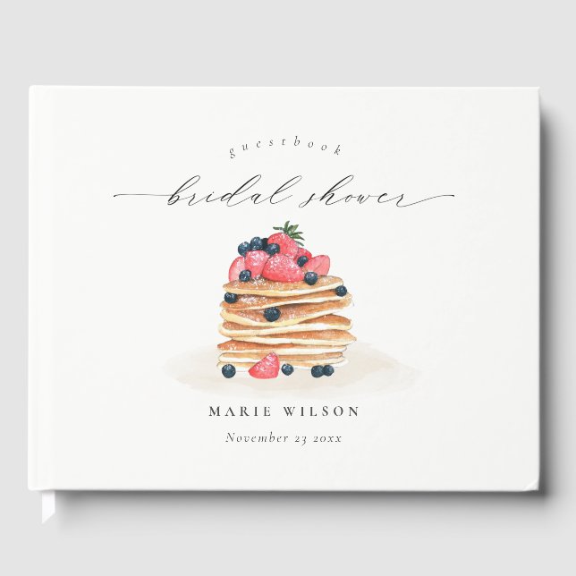 Livre D'or Gâteau Pancake aux Fruits Rustique Mignon Lavis de (Recto)