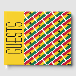 Livre D'or GHANA FLAG Patriotique Customisé JAUNE Ghanéen