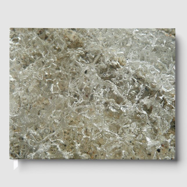 Livre D'or Glace glaciaire Texture nature Abstraite (Recto)