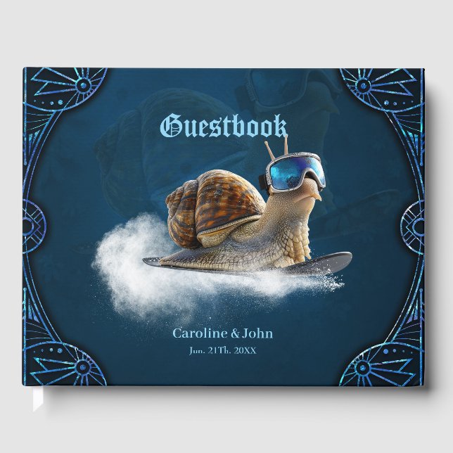 Livre D'or Glacière que le reste, l'escargot de snowboard. (Recto)