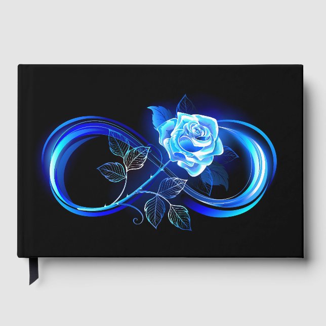 Livre D'or Glowing infinity with blue rose (Recto)