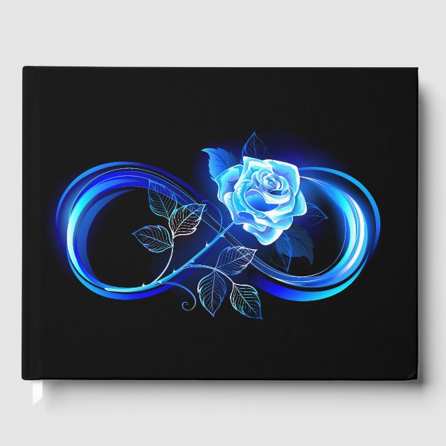 Livre D'or Glowing infinity with blue rose (Recto)