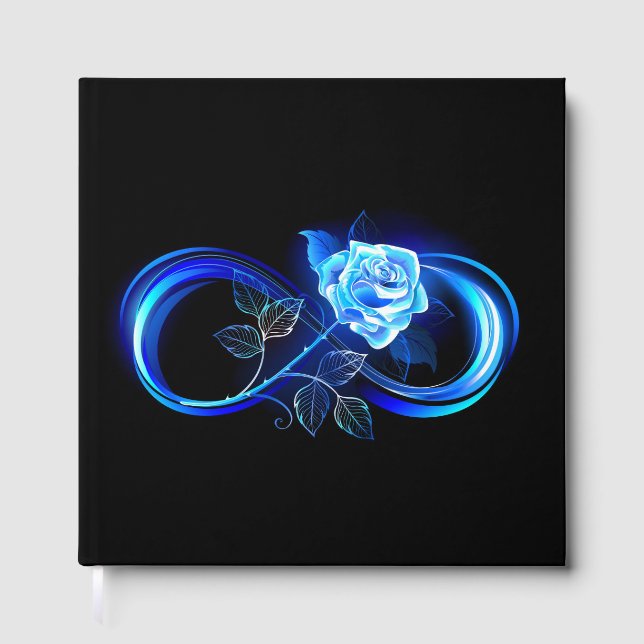 Livre D'or Glowing infinity with blue rose (Recto)
