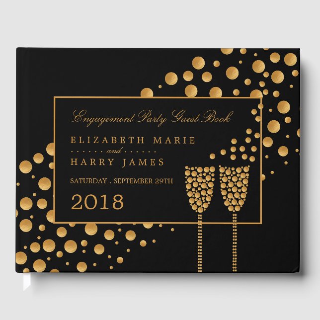 Livre D'or Gold Champagne Bubbles (Recto)