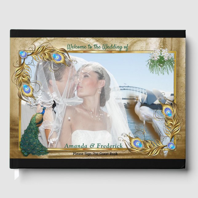 Livre D'or Golden Royal Peacock Temple Dreams (Recto)