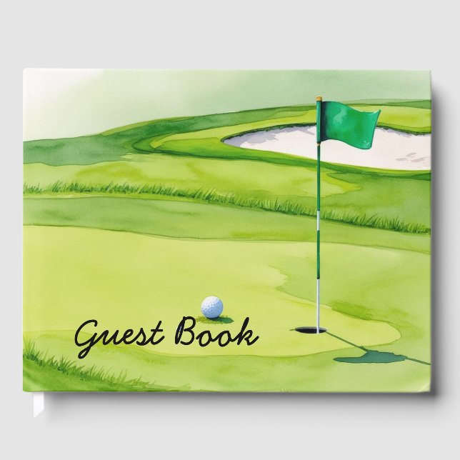 Livre D'or Golf ball sur le putting green (Recto)