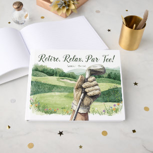 Livre D'or Golf Retire relax Par tee pour la retraite de Golf