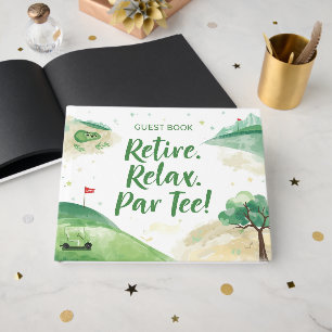 Livre D'or Golf Retirez-vous relaxez par tee pour golfeur