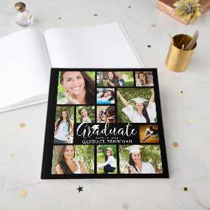 Livre D'or GRADUATE 12 Photo Collage Script Couleurs personna