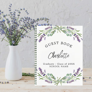 Livre d'or graduation lavande violette eucalyptus