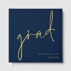 Livre D'or Graduation minimaliste moderne Script Grad Graduat