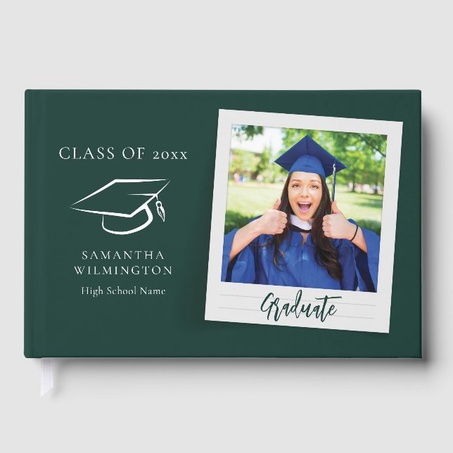 Livre D'or Graduation Photo Script Graduate Party (Recto)