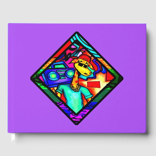 Livre D'or Graffiti Giraffe Diamond (Recto)