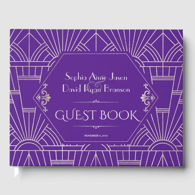 Livre D'or Grand Mariage Royal Purple Silver (Recto)