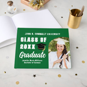 Livre D'or Green White Graduate Photo sur mesure Graduation