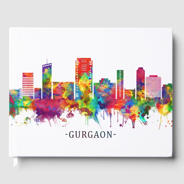 Livre D'or Gurgaon Haryana Skyline (Recto)