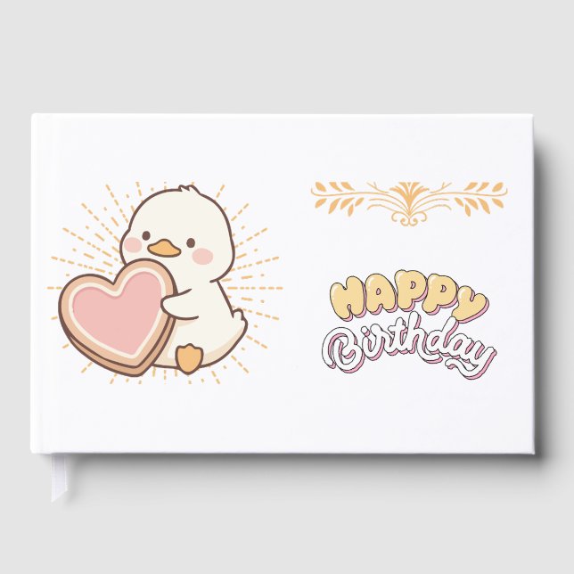 LIVRE D'OR HAPPY BIRTHDAY  (Recto)