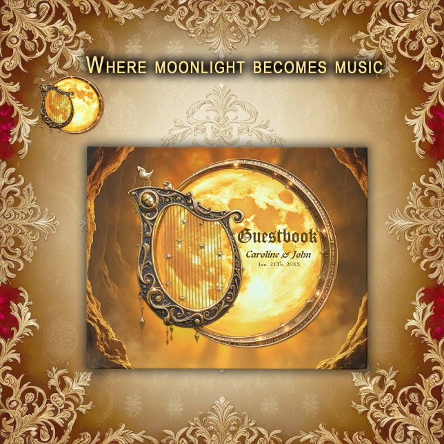 Livre D'or Harpe céleste de la Lune dorée. (Créateur téléchargé)