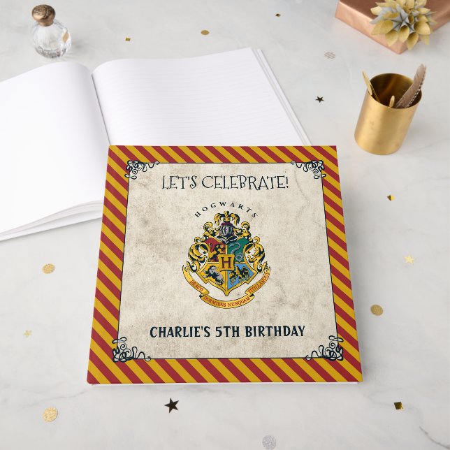 Livre D'or Harry Potter Hogwarts Birthday Cards & Gifts Sign (Recto ouvert)