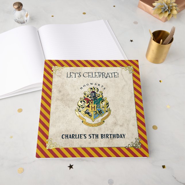 Livre D'or Harry Potter Hogwarts Birthday Cards & Gifts Sign (Recto ouvert)