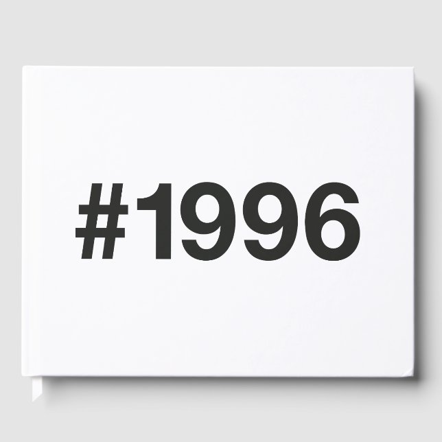 Livre D'or Hashtag 29 Anniversaire 1996 (Recto)