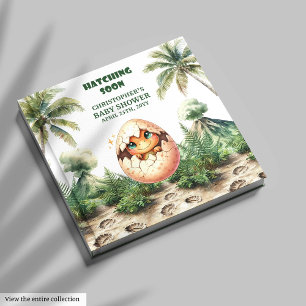 Livre D'or Hatching Bientôt : Cute Dinosaur Guest Book