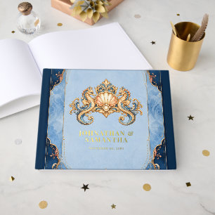 Livre D'or Hippocampe de luxe feuille d'or véritable jour de 