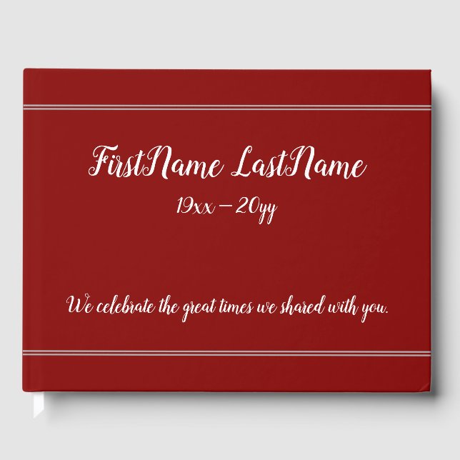 Livre d'or Histoires de souvenirs ordinaires et de (Recto)