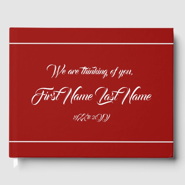 Livre d'or Histoires de souvenirs simples et perso (Recto)