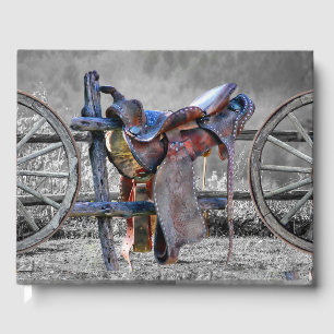 Livre D'or Horse Saddle Corral clôture Western Wagon Wheels