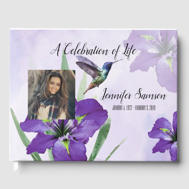 Livre D'or Hummingbird & Iris Guest Book (Recto)