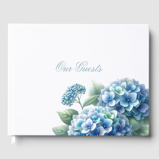 Livre D'or Hydrangea Bleue Charmante  (Recto)