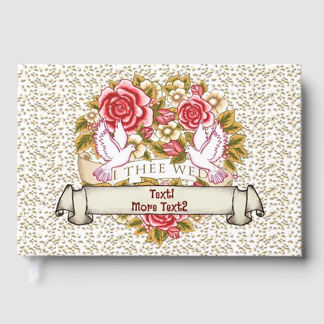 Livre D'or I The Wed Mariage Guest Book (Recto)