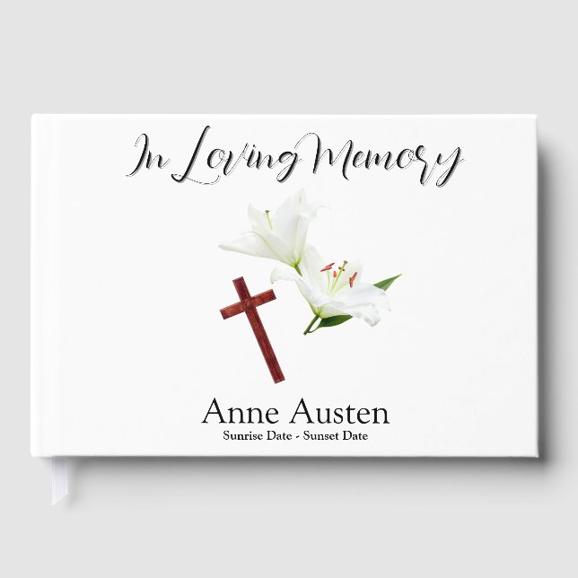 Livre D'or In Loving Memory Guest Book (Recto)