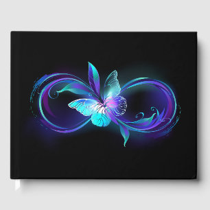 Livre D'or Infinité brillante avec papillon magique