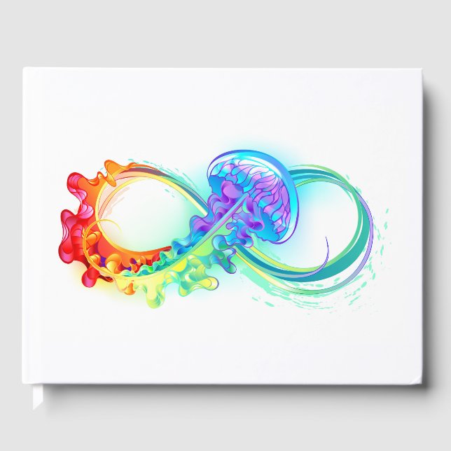 Livre D'or Infinity avec Rainbow Jellyfish (Recto)