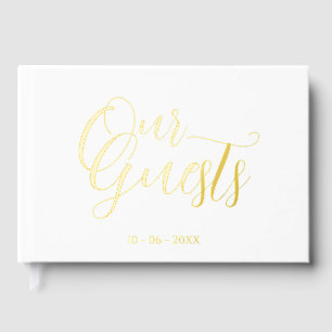 Livre D'or Initiales Couple Classy Mariage Date Année Or