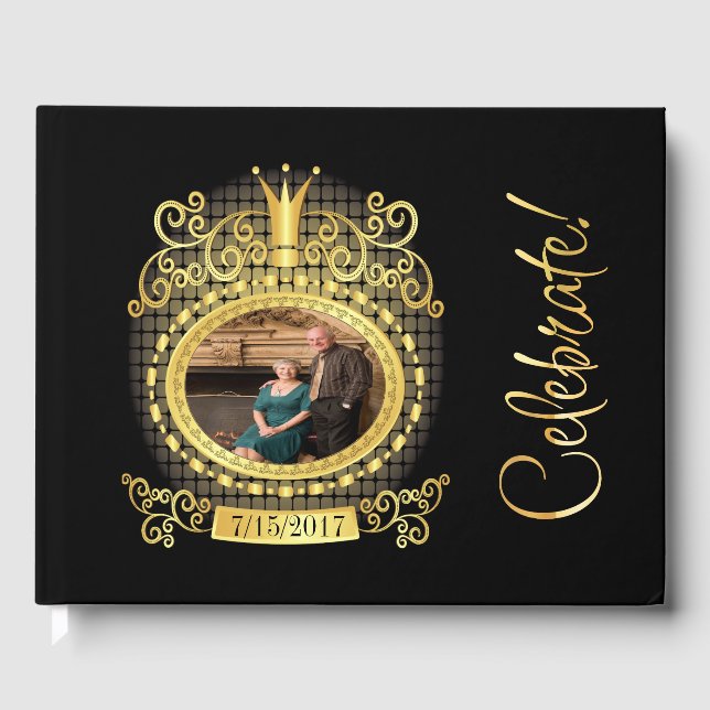 Livre D'or Invité Monogramme, Mémoire (Recto)