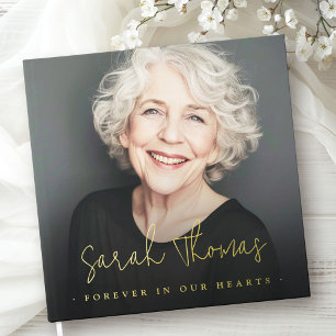 Livre D'or Jamais dans nos coeurs funéraire mémorial noir