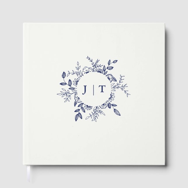 Livre D'or Jasminum Sambac Elégant mariage Floral (Recto)