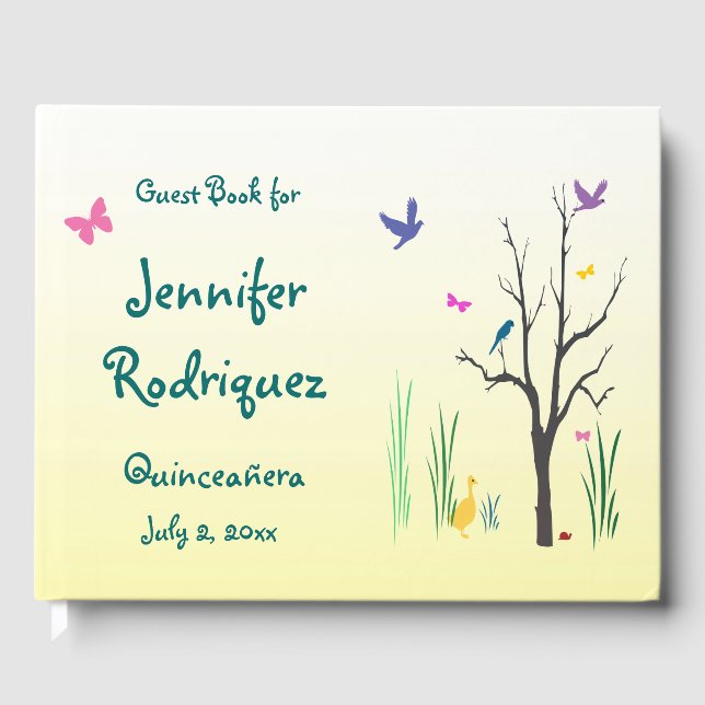 Livre d'or Jaune Quinceañera (Recto)