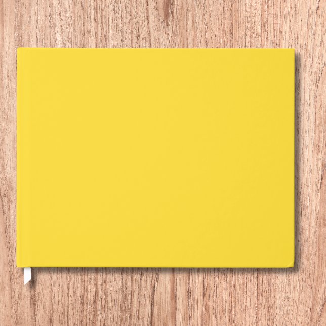 Livre D'or Jaune Soleil Uni | Classique Élégant (Créateur téléchargé)